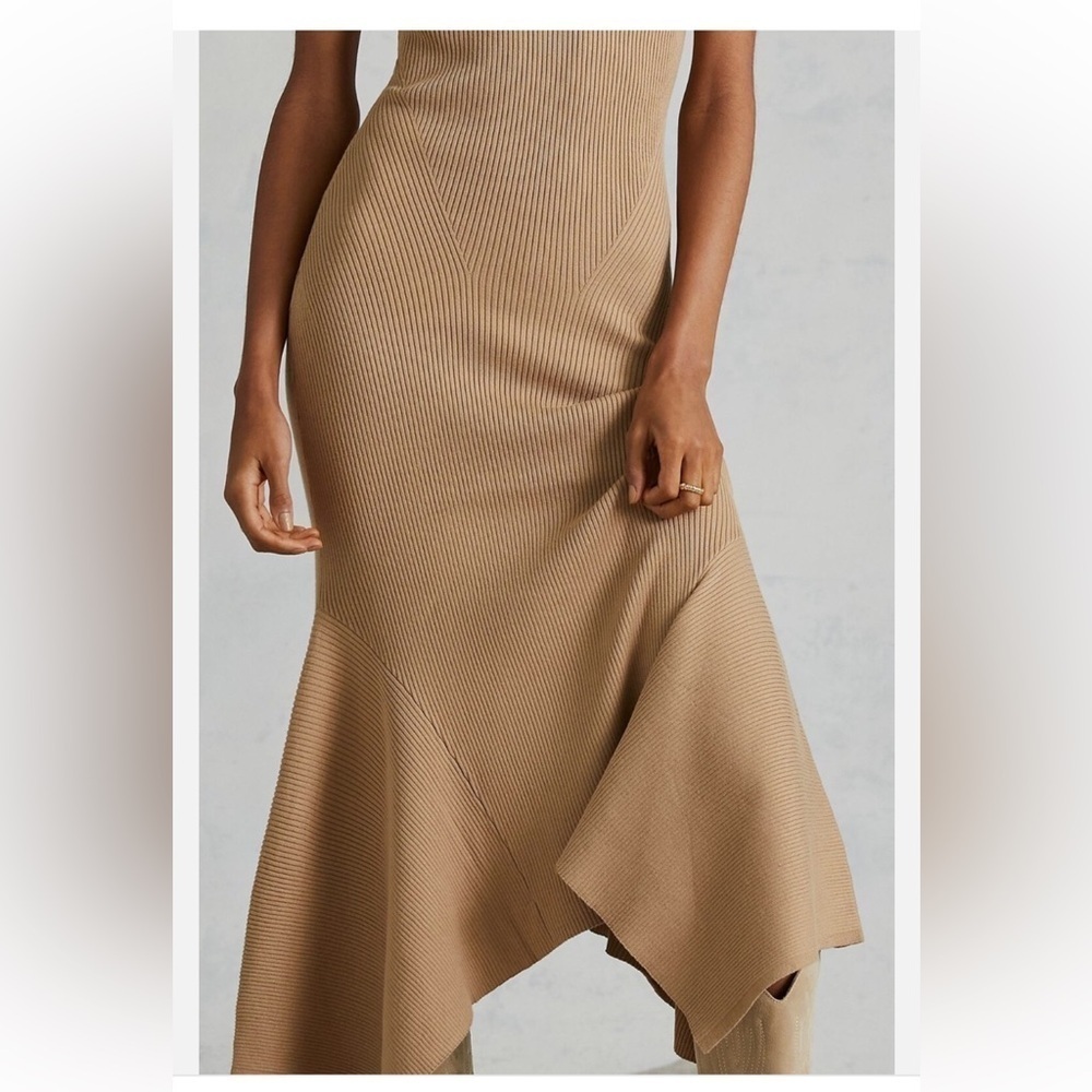Anthropologie Mock Neck Midi Ribbed Dress - Picture 4 of 11